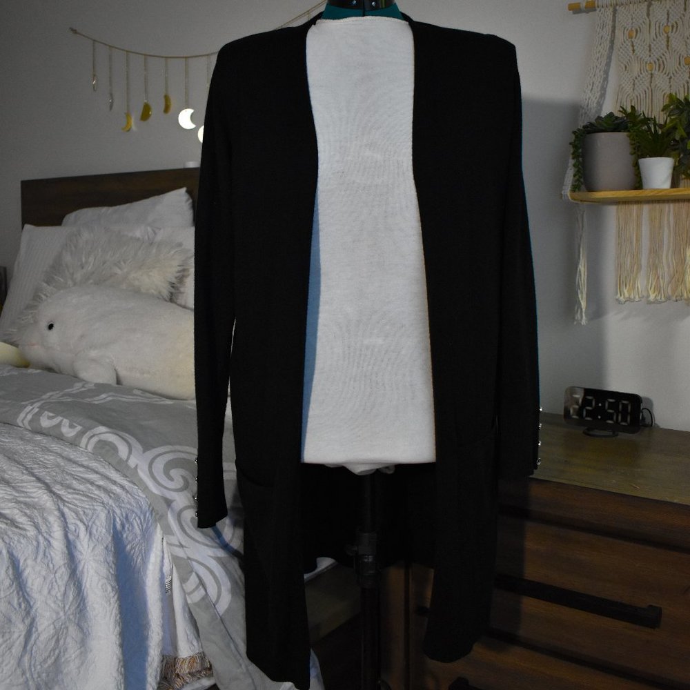Long Black Cardigan